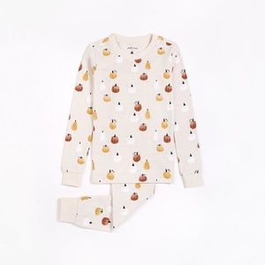 NWT PETIT LEM Gourds on Cream Organic Cotton Pajamas
